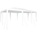 vidaXL Tente de fête Blanc 600 x 400 x 266 cm Polyester  Acier