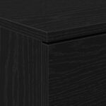 vidaXL Cabinet de chevet Chêne noir 40 x 65 x 65 cm Bois d'ingénierie