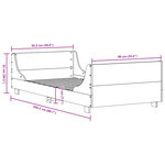 vidaXL Cadre de lit sans matelas 90x200 cm bois de pin massif