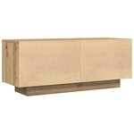 vidaXL Meuble TV chêne artisanal 100x35x40 cm bois d'ingénierie
