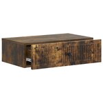 vidaXL Table d'appoint murale Chêne fumé 59 x 34 5 x 17 cm