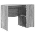 vidaXL Bureau d'angle avec tiroir Gris Sonoma 102 x 88 x 75 cm