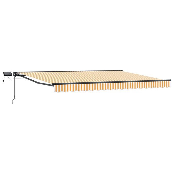 vidaXL Cadre de store manuel avec LEDs 4 × 3 5 m
