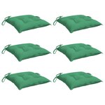 vidaXL Coussins de palette lot de 6 vert 50x50x7 cm tissu oxford