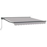 vidaXL Cadre d'auvent Gris clair 350 x 250 cm