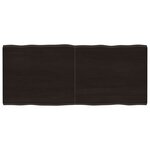 vidaXL Dessus de table bois massif traité bordure assortie