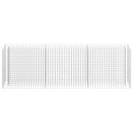 vidaXL Lit surélevé à gabion Acier galvanisé 270x30x90 cm