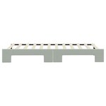 vidaXL Lit de jour avec gigogne sans matelas gris clair 90x200 cm