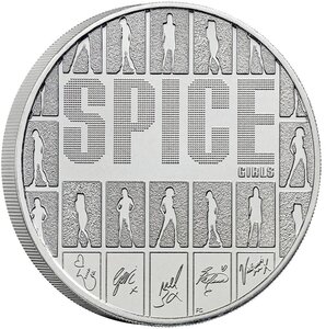 Pièce de monnaie en Cupronickel 5 Pounds g 28.28 Millésime 2026 Legends of Music SPICE GIRLS