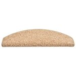 vidaXL Tapis de marches d'escalier 15 Pièces Doré 65x21x4 cm