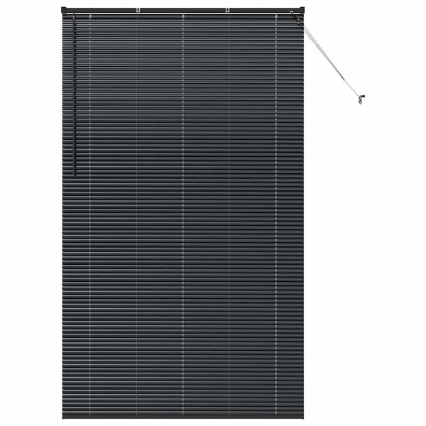 vidaXL Store de Fenêtre avec des rideaux Autre Noir 80 x 130 cm Aluminium