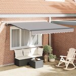 vidaXL Tissu de auvent Gris clair 300 x 250 cm Polyester