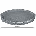 Bestway Couverture de piscine 1 Ø3 05 m Rond Polyester Gris for