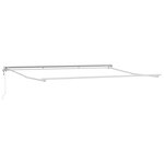 vidaXL Cadre de store rétractable électrique Blanc 4 5 × 3 m Acier