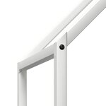 vidaXL Portant de bois chauffage blanc 60x25x60 cm