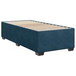 vidaXL Sommier à lattes de lit avec matelas bleu 100x200 cm