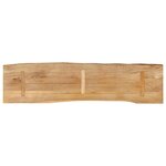 vidaXL Dessus de table 160x40x3 8 cm bord vivant bois massif manguier