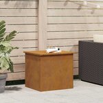 vidaXL Boîte de Rangement Extérieure Marron 55 x 50.5 x 50 cm