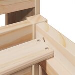 vidaXL Cadre de lit sans matelas 90x200 cm bois de pin massif
