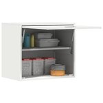 vidaXL Armoire murale pour garage Blanc 60 x 40 x 53 cm