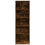 vidaXL Bibliothèque chêne fumé 57x28 5x174 cm bois d'ingénierie