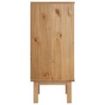 vidaXL Commode OTTA Marron et gris 76 5x39 5x90 cm Bois de pin massif