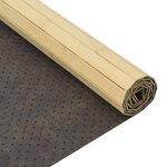 vidaXL Tapis rectangulaire naturel clair 60x300 cm bambou