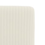 vidaXL Chaises à manger lot de 2 Crème Velours