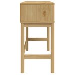 vidaXL Table console FLORO marron cire 89 5x36 5x73 cm pin massif