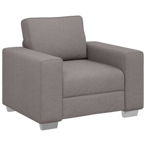 vidaXL Canapé avec coussin Taupe 100 x 77 x 82 cm tissu