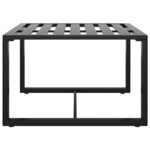 vidaXL Jeu de canapés de jardin 3 Pièces et coussins Aluminium Anthracite