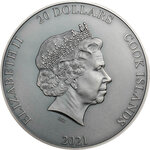 Pièce de monnaie en Argent 20 Dollars g 93.3 (3 oz) Millésime 2021 Titans CRONUS