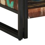 vidaXL Table basse multicolore 70x50x38 cm bois de récupération massif