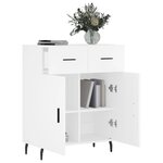 vidaXL Buffet blanc 69 5x34x90 cm bois d'ingénierie