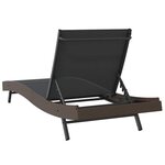 vidaXL Chaise longue 1-personne Marron 70 x 197 x 82 cm