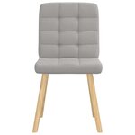 vidaXL Chaises à manger lot de 4 gris nuage tissu