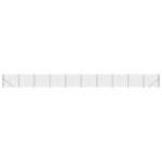 vidaXL Clôture en treillis métallique avec bride anthracite 1 4x25 m