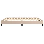 vidaXL Cadre de lit à ressorts cappuccino 200x200 cm similicuir