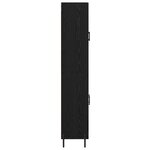 vidaXL Haut Armoire Chêne noir 69 5 x 34 x 180 cm Bois d'ingénierie