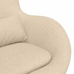vidaXL Fauteuils  Relax et Fauteuils-Lits Crème