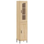 vidaXL Buffet haut Chêne sonoma 34 5x34x180 cm Bois d'ingénierie