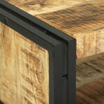 vidaXL Table Basse 120x50x38 cm Bois Massif de Mangue