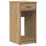 vidaXL Support de tour d'ordinateur tiroir chêne artisanal 35x45x77 cm