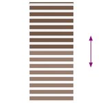 vidaXL Store zèbre marron 115x200cm largeur du tissu 110 9cm polyester