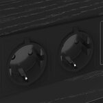 vidaXL Cabinet de chevet Chêne noir 40 x 31 x 60 cm Bois d'ingénierie