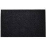 vidaXL Tapis d'entrée noir 90 x 60 cm PVC