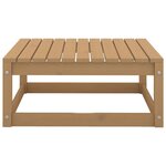 vidaXL Salon de jardin 12 Pièces marron miel bois de pin massif