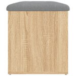 vidaXL Banc de rangement chêne sonoma 82x42x45 cm bois d'ingénierie