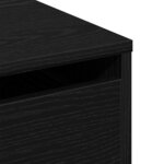 vidaXL Commode Chêne noir 60 x 41 x 76 cm Bois d'ingénierie