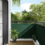 vidaXL Écran de balcon vert foncé 90x700 cm 100  polyester oxford